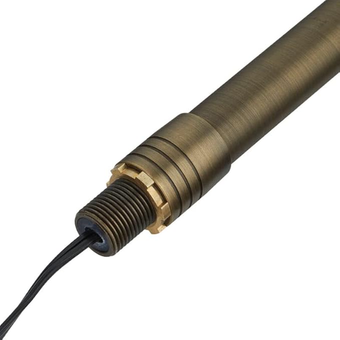 VOLT Turtle Safe 12V Brass Max Spread Mini LED Path Light (Bronze) with 3W Amber GU4 LED Bulb for Low Voltage Landscape Lighting on Outdoor Pathway, Walkway, Garden, Driveway or Patio