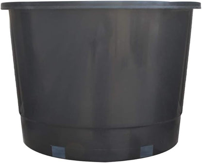 Nursery Pot 1 Gallon 1 Gal 2 Gal 3 Gal 5 Gal 7 Gal 10 Gal 15 Gal Nursery Container Injection Molded Pot Fit for Plants Soil Growers or Hydroponics (5,10 Gallon)