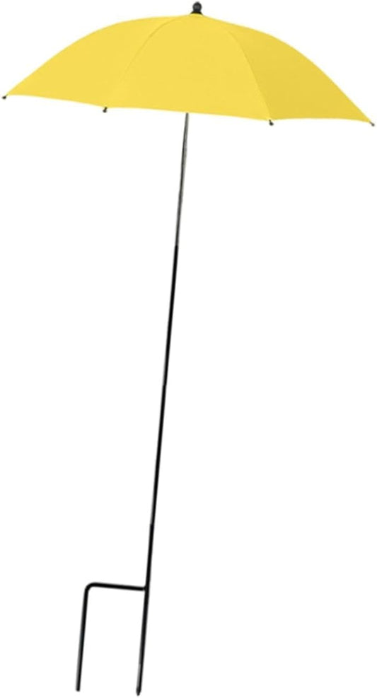 Outdoor Plant Umbrella Plant Protection Umbrella Multipurpose Reusable Sunshades Umbrella for Yard Planters Pot Potted Plants, Yellow