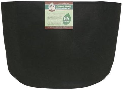 Gro Pro Premium Round Fabric Pot 65 Gallon, Black