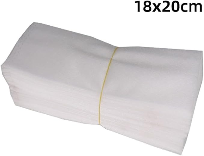 100pcs Plant Nursery Bags, Non-woven Fabric Grow Breeding Bags Flower Pots For Home Garden Accessories (18x20cm Folding)