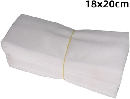 100pcs Plant Nursery Bags, Non-woven Fabric Grow Breeding Bags Flower Pots For Home Garden Accessories (18x20cm Folding)