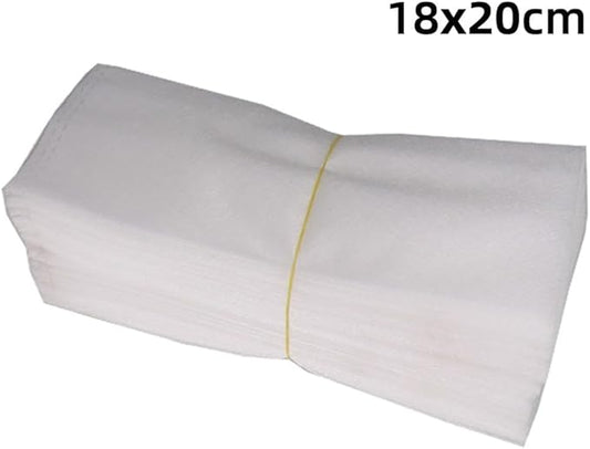 100pcs Plant Nursery Bags, Non-woven Fabric Grow Breeding Bags Flower Pots For Home Garden Accessories (18x20cm Folding)
