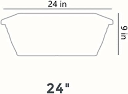 The HC Companies 24 Inch Wide Heavy Duty Plastic Deck Rail Mounted Garden Flower Planter Boxes with Removable Drainage Plugs, 4 Pack, Chocolate