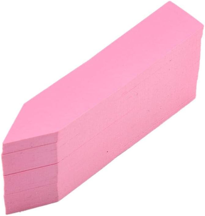 100 Pcs Plant Labels Tags, Plastic Plant Seed Waterproof Labels Pot Marker Nursery Garden Stake Tags (Pink)