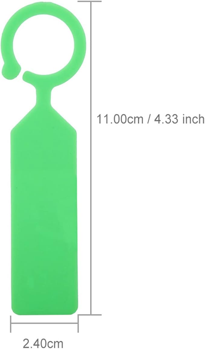 Plastic Plant Labels, 100 Pcs Plant Tags and Labels, Garden Labels Stakes for Hanging Labels for Plant Tree Nursery Seedling Tags Garden Decor(Green)