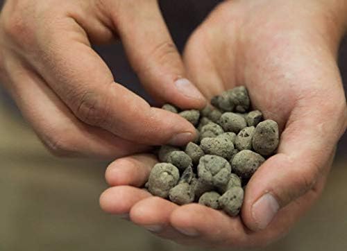GMGC45L Clay Pebble Grow Media – 100% Natural Expanded Clay Pebbles for Hydroponics, Aquaponics & Indoor Plants – pH Neutral, Great Drainage & Aeration, 1.5 Cu. Ft. Bag