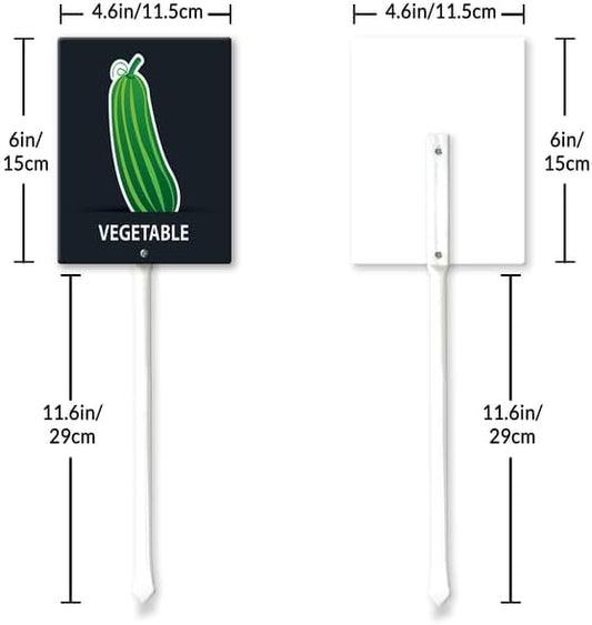 Eveokoki Aluminum Seed & Plant Labels - Plant Markes for Seedlings-Plant Tags for Pots - Garden Signs for Vegetable - Durable Markers for Plants Outdoor Waterproof - Garden Decor for Farmhouse