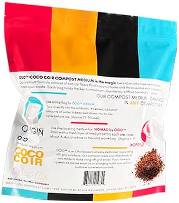 OGO™ Coco Coir Compost Medium – Single Pack | Pre-Hydrated Coconut Fiber for Composting Toilets
