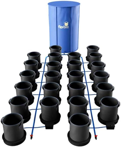 Happy Hydro AutoPot XXL Self Watering Systems, 1-100 Pots (9gal, 24 Pot XXL with Reservoir)