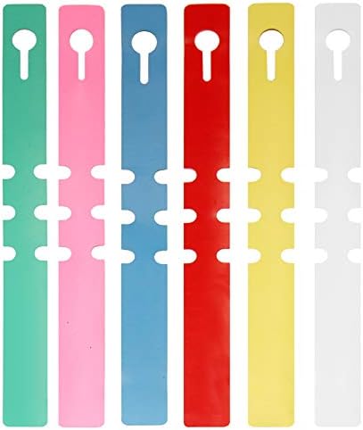 120 Pcs 6 Colors Plastic Plant Labels Plant Hanging Tree Tags Nursery Garden Lables Tags Large Writing Surface,2x20cm