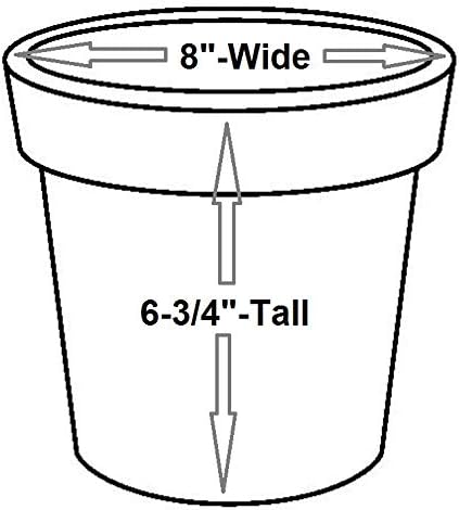 Robert Allen MPT01639 Fluer De Lis Series Metal Flower Pot, 8", 8 inch Color Planter, 8", Surf Blue