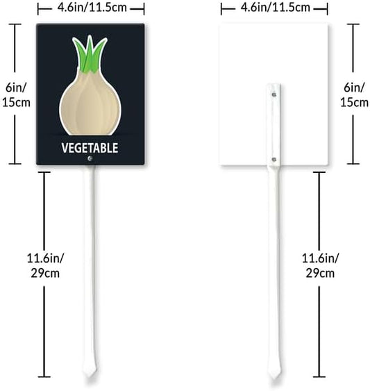 Eveokoki Aluminum Seed & Plant Labels - Plant Markes for Seedlings-Plant Tags for Pots - Garden Signs for Vegetable - Durable Markers for Plants Outdoor Waterproof - Garden Decor for Farmhouse