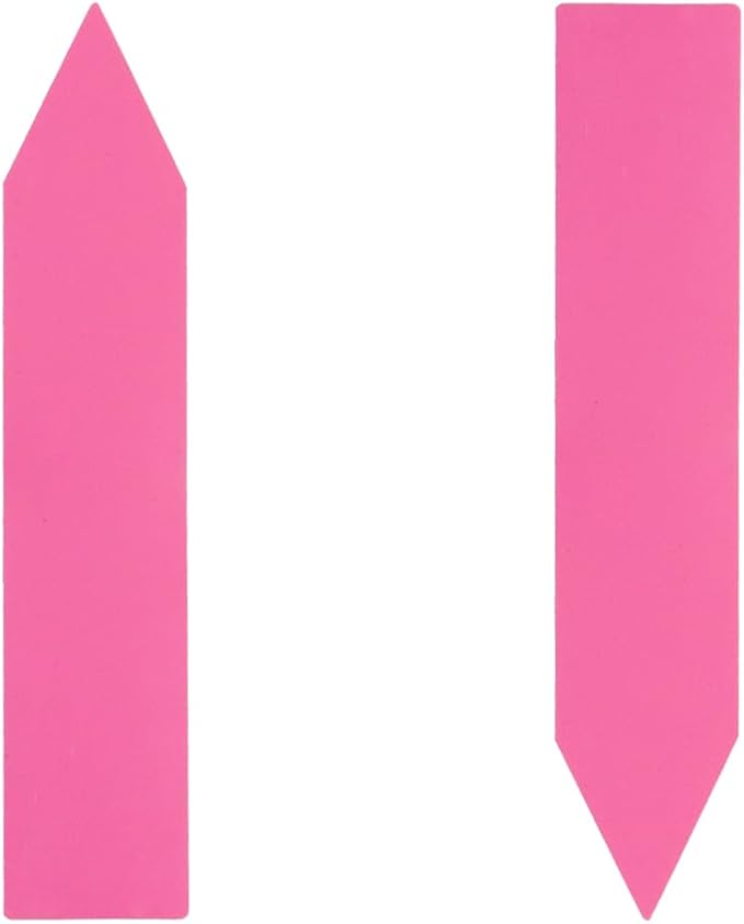 200 Pcs 4" Plant Labels Plastic Garden Signs Plant Marker Garden Markers for Outdoor Plants Name Sign, Pink