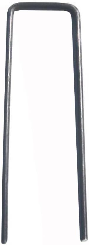 50 Pack 4x1 inch 11GA(0.12inch) Landscape Staples Garden Stakes Fence Netting Pins Ground Spikes Sod Cover Fabric Pegs Steel Uncoated