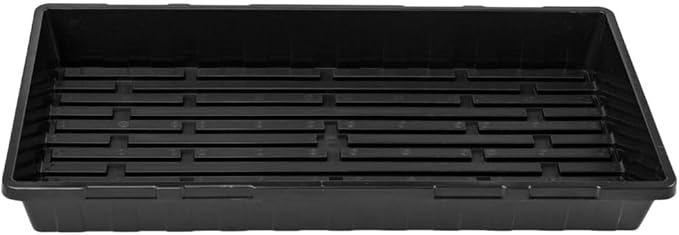 Bootstrap Farmer 1020 Trays - Extra Strength No Holes, 30 Pack, Reusable Deep Plant Nursery Trays for Propagation Seed Starter, Plant Germination, Seedling Flat, Fodder