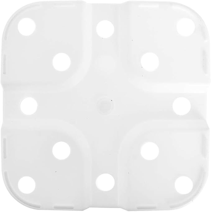 Plant Nursery Pot 10-Pack 1 Gallon Square Plastic Garden Planter Pots Flower Seedling Injection Molded Container Seed Starting Pot Set for Indoor Outdoor Plants Seedlings Vegetables White