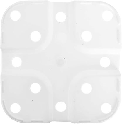 Plant Nursery Pot 10-Pack 1 Gallon Square Plastic Garden Planter Pots Flower Seedling Injection Molded Container Seed Starting Pot Set for Indoor Outdoor Plants Seedlings Vegetables White