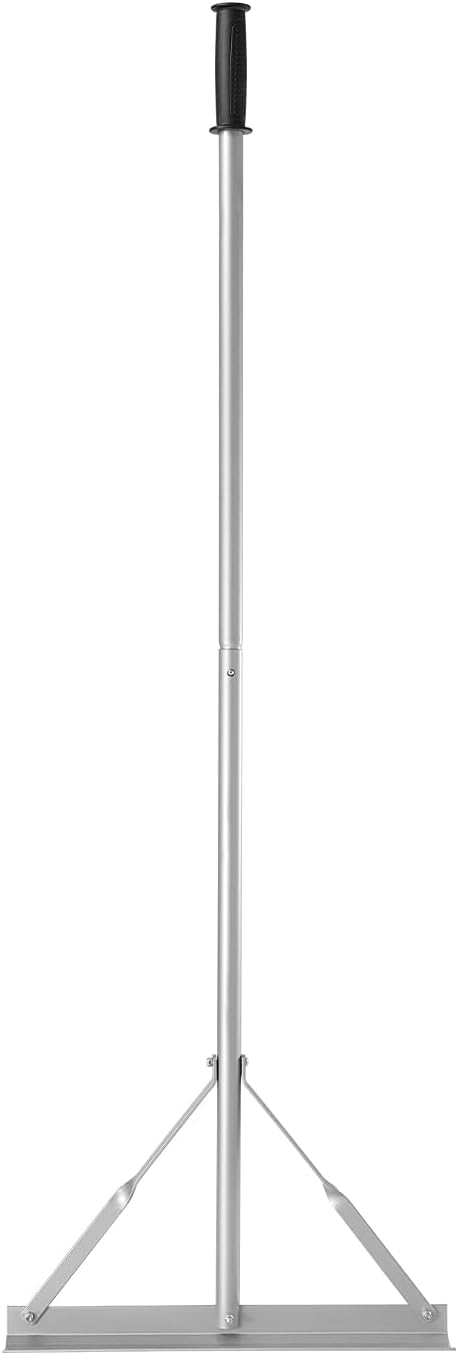 VEVOR Landscape Rake, 60 inch Handle 20 inch Wide Head, Large Heavy Duty Aluminum Landscaping Level, Asphalt Rake Tool for Asphalt & Land Leveling, Concrete Paving, Sand Flattening, No Teeth