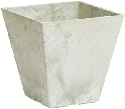 ArtStone 35086 Ella Square Planter, 8-Inch, Mint