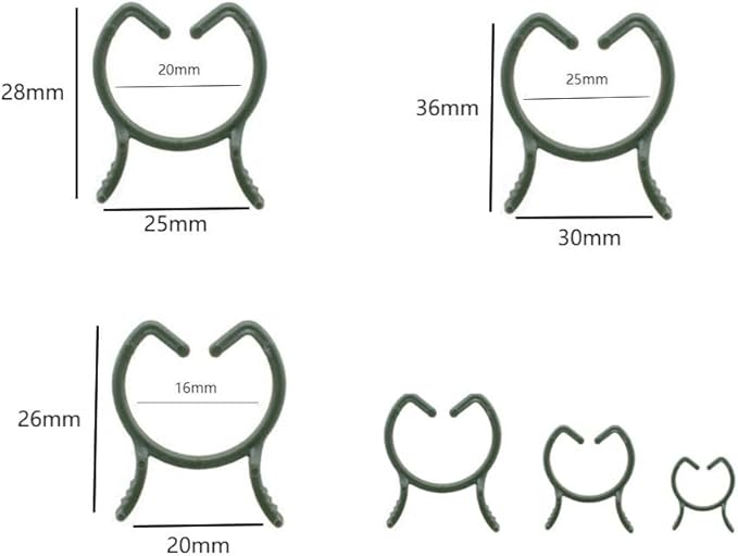 2026 Upgraded Plant Support Clips, Orchid Clips Plant Clip for Climbing Plants, Reusable Trellis Garden Clip for Tomatoes Cucumbers Grapes Vegetables Flower Vines Grow Upright (100, M)