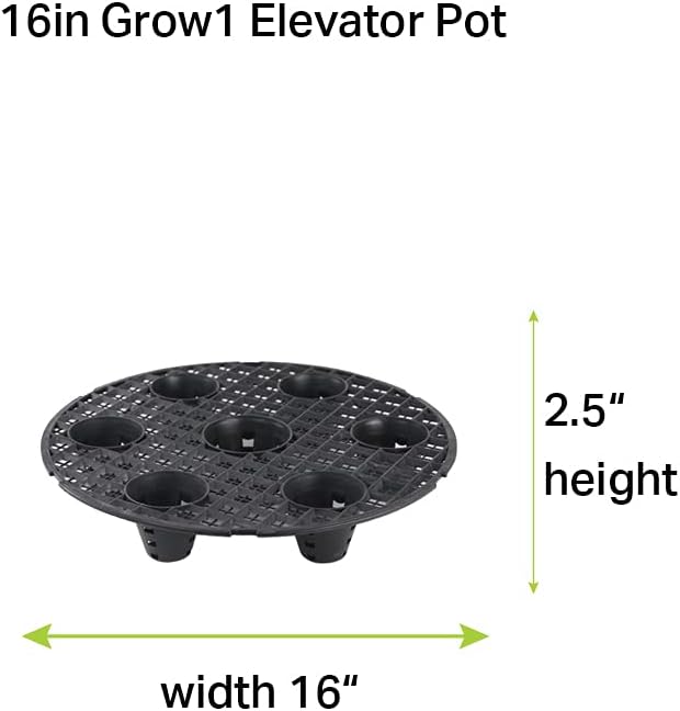 Grow1 16-Inch Pot Elevators for Plants (6-Pack)