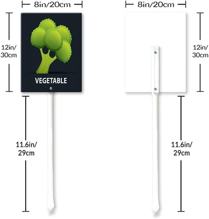 Eveokoki Aluminum Seed & Plant Labels - Plant Markes for Seedlings-Plant Tags for Pots - Garden Signs for Vegetable - Durable Markers for Plants Outdoor Waterproof - Garden Decor for Farmhouse