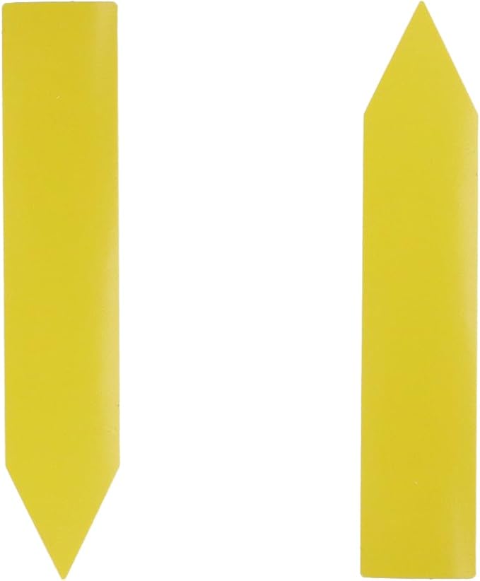 200 Pcs 4" Plant Tags Seed Plastic Plant Name Tags Garden Labels Markers for Outdoor Indoor Garden, Yellow
