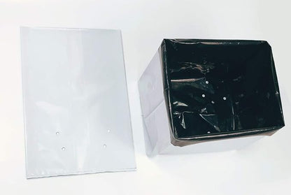 HORTIPOTS Black White Poly Grow Bags 10 Gallon Transplanter (Pack of 25)