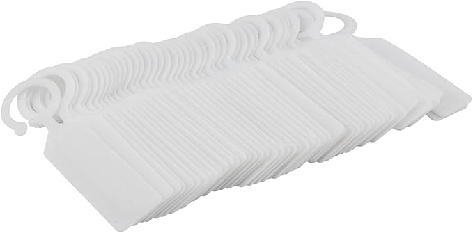 Plastic Plant Labels, 100 Pcs Plant Tags and Labels, Garden Labels Stakes for Hanging Labels for Plant Tree Nursery Seedling Tags Garden Decor(White)