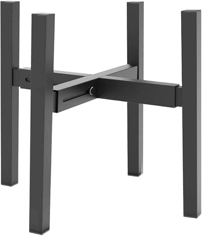 Heavy Plant Stand for 10"-16" Plant Pot Indoor Outdoor Corner, Adjustable Metal Heavy Duty for Large Pot (Black 1 Pack)