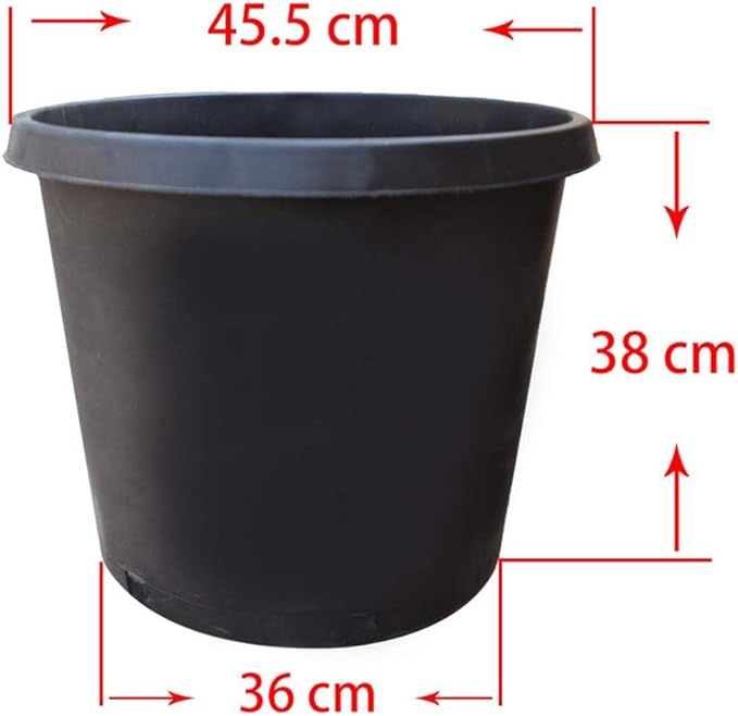 Nursery Pot 15 Gallon 1 Gal 2 Gal 3 Gal 5 Gal 7 Gal 10 Gal 15 Gal Nursery Container Injection Molded Pot for Plants Soil Growers or Hydroponics (10,15 Gallon)