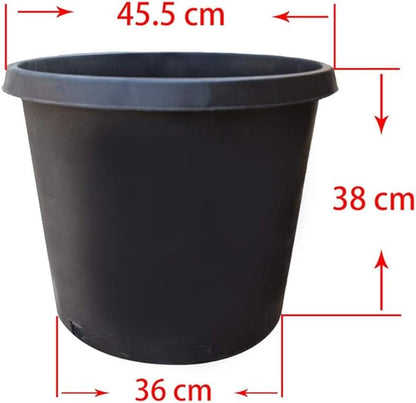 Nursery Pot 15 Gallon 1 Gal 2 Gal 3 Gal 5 Gal 7 Gal 10 Gal 15 Gal Nursery Container Injection Molded Pot for Plants Soil Growers or Hydroponics (10,15 Gallon)