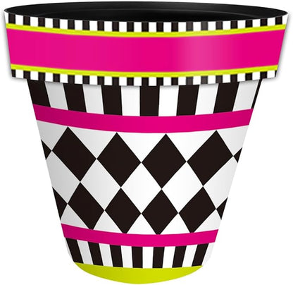 Briarwood Lane Neon Checkerboard Medium Planter