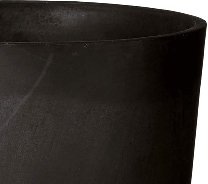 Arcadia Garden Products PSW S32BK Contempo Tall Round Planter, 13 by 13 by 28-Inch, Black