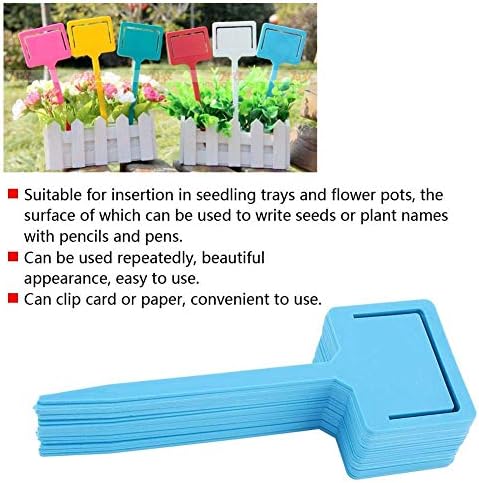 20 Pcs Plant Labels, PVC Gardening Flower Plant Label Identification Tags Garden Stake Tool(02)