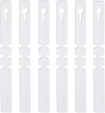 KINJOEK 1200 PCS White Plant Labels Tags, Plastic Adjustable Wrap Around Waterproof Hanging Garden Tree Name Tags, 2x20cm Strip Plant Tag for Identifying Various Outdoor Nursery Plants Flowers