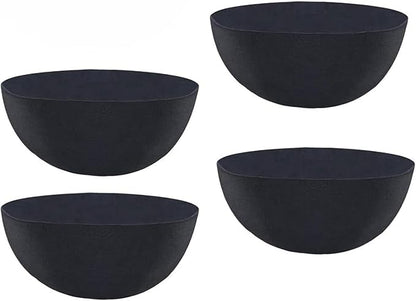 Non-Woven Fabric Plant Grow Bags Replacement Coco Liner Window Basket,Trough Shaped Wall and Deck Mount Planters,Round Hanging Basket (5-Pack, 16)