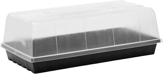Bootstrap Farmer 1020 Trays w/Humidity Dome Extra Strength, 5 Pack, for Seed Starting Plant Propagation Germination Tray No Holes Fodder System Starter