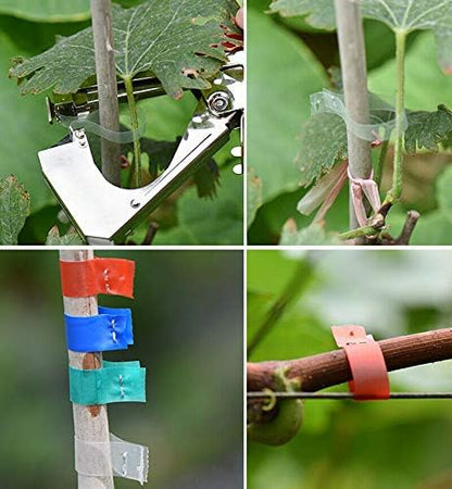 Plant Ties,3PCS Red Tape Tie Bind Used For Different Kinds Of Plants （11mm x 30m ）