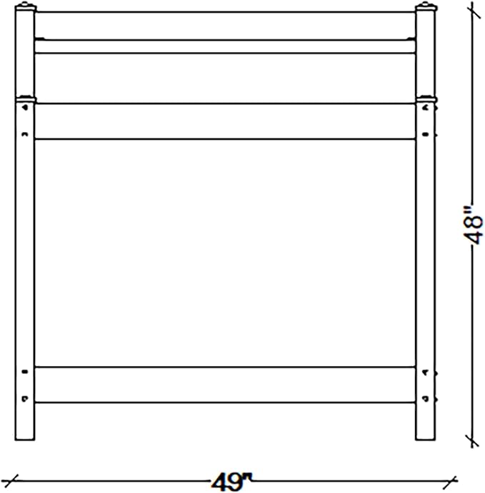 Dura-Trel 11203 Greenfield Potting Bench, White, 49"H