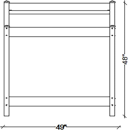 Dura-Trel 11203 Greenfield Potting Bench, White, 49"H