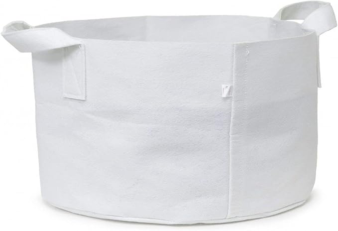 247Garden 2-Pack 80-Gallon Aeration Fabric Pot/Plant Grow Bag/Raised Garden Bed w/Handles (300GSM, White, 18H x 36.5D)