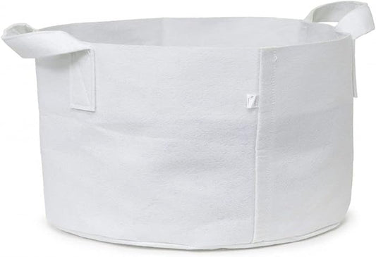 247Garden 2-Pack 80-Gallon Aeration Fabric Pot/Plant Grow Bag/Raised Garden Bed w/Handles (300GSM, White, 18H x 36.5D)