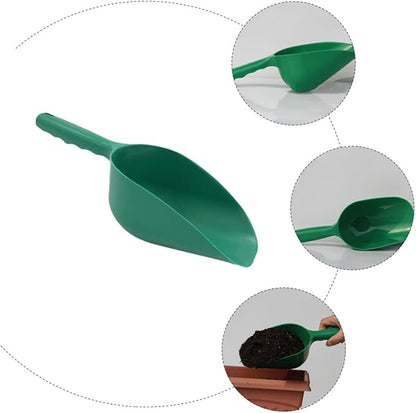 GANAZONO Thickened Gardening Soil Scoop Lightweight Portable Planting Shovel Garden Tool for Potting Soil and Plant Dirt 11.41X3.93X3.14 Inch