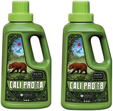 Emerald Harvest Cali Pro Grow A+B Fertilizer Combo, 0.95 L