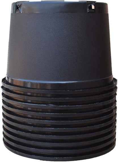 Nursery Pot 1 Gallon 1 Gal 2 Gal 3 Gal 5 Gal 7 Gal 10 Gal 15 Gal Nursery Container Injection Molded Pot Fit for Plants Soil Growers or Hydroponics (10,2 Gallon Short)
