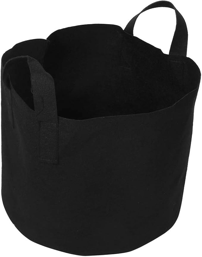 Black Felt Plants Growing Bag, Plant Grow Bags Garden Bag to Grow Vegetables, Vegetable Potato Planter Containers Flower Aeration Planting Pot Container for Planting Potatoes (7 Gallon (30 x 35cm))