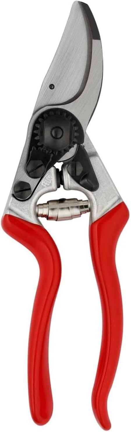 Felco F9 Pruning Shears – 8.3" Swiss-Made Left-Handed Garden Clippers with 1" Cutting Capacity | Hand Pruners for Gardening | Garden Tool Cutter with Precision Bypass Blade, Forged Aluminum Handles