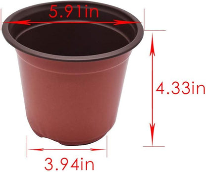 5.9"" Seedling Pots Plastic Plant Containers Replacement for Seeds Germination, Succulents Planting, Seeds Starting 100 Pcs